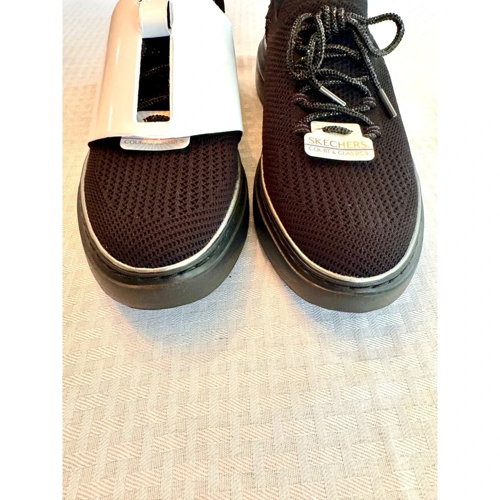 Skechers Slip-ins Court & Classics Black Rhinestone Sneakers 185270 Womens 10